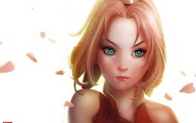 Зеленоглазая героиня аниме Сакура Харуно