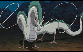 Зеленогривый дракон в аниме Унесённые призраками