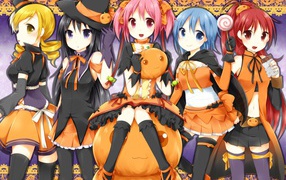 Герои аниме Mahou Shoujo Madoka Magica