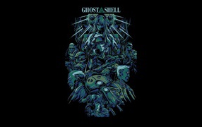 Японское аниме Призрак в доспехах