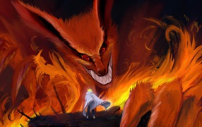 Наруто встретил огненного монстра