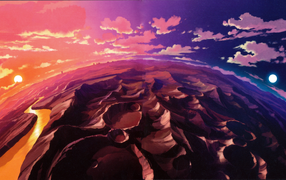 Планета в аниме Тэнгэн Топпа Гуррен-Лаганн