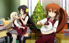 Подготовка к празднику в аниме Маленькие проказники