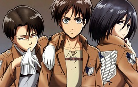 Гордые герои аниме Атака Титанов