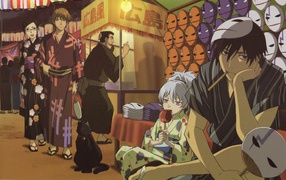 Продажа масок в аниме Темнее черного