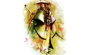 Японская девушка самурай