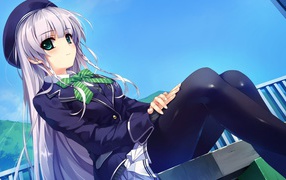 Школьница в аниме Ushinawareta Mirai wo Motomete