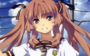 Школьница из аниме Ждём тебя летом