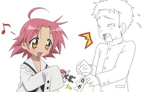 Эскиз рисунка аниме