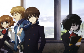 Школьники в аниме Another