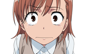 Испуганная девушка из аниме To Aru Kagaku no Railgun