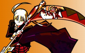 Девушка в аниме Soul Eater