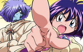 Два персонажа аниме Рубаки