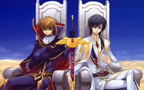 Два персонажа аниме на тронах, Код Гиас