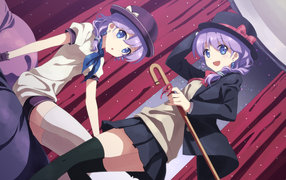 Две подруги в аниме DJ Max