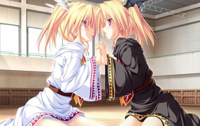 Две девушки в аниме Magus Tale