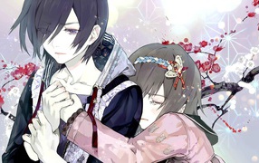 Два героя аниме Tokyo Ghoul