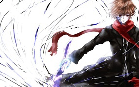 Ветреный герой аниме Guilty Crown