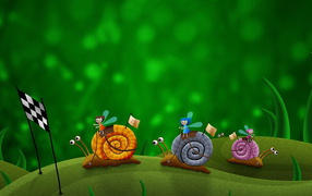 	   Racing snails