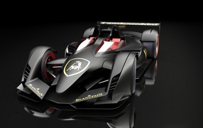 Black car for Formula 1 races