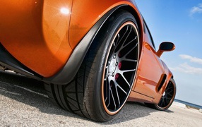Black orange wheel cars