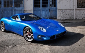 Синий автомобиль Toroidion 1MW