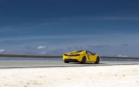 Bright yellow McLaren