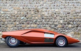 Futuristic car Lancia Stratos