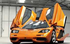 Orange McLaren F1 Supercar