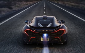 Sports McLaren on the road