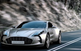 Aston Martin-speed mountain highway