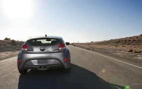Rear view of the Hyundai Veloster