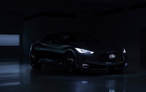 Черный Infiniti Q60 Coupe модель 2015 года