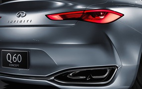 Rear view of the new Infiniti