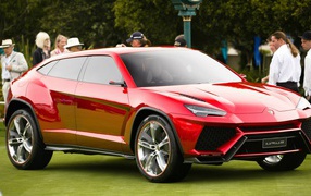 Красный Lamborghini Urus