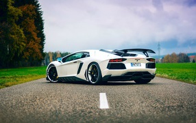 Белый Lamborghini Aventador LP700-4