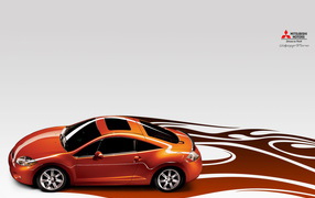 Оранжевый митсубиси