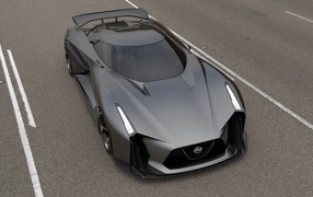 Black supercar Nissan Concept 2020
