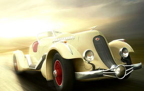 Ретро спортивный автомобиль