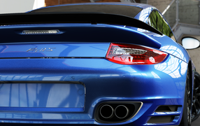 Blue Porsche RUF 12