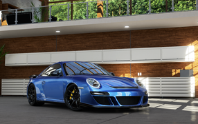 Porsche RUF 12 in the garage