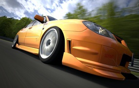 Субару Импреза на скорости