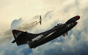 Черный самолет морской авиации