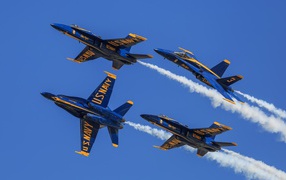 Истребители F-18 Голубые ангелы