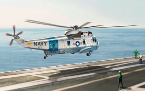 Вертолет ВМФ Sikorsky SH-3 Sea King