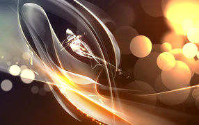 Абстрактный рисунок с кругами