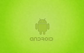 Фигурка Андроид, зеленый фон