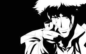 Аниме Ковбой Бибоп, черный фон