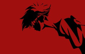 Аниме Ковбой Бибоп, красный фон