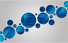 Фон из голубых кругов